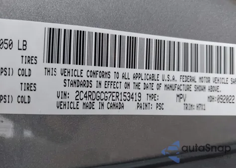 2014 Dodge Grand Caravan Sxt from USA, damaged, VIN 2C4RDGCG7ER153419